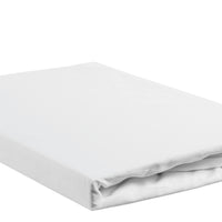 Percale hoeslaken wit