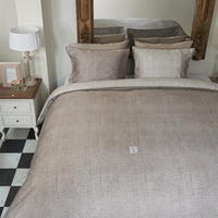 Rivièra Maison Coughton Court Sand dekbedovertrek grijs NL 2 persoons (200 x 200/220 cm)