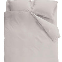 Beddinghouse Organic Basic Light Grey dekbedovertrek grijs NL 1 persoons (140 x 200/220cm)