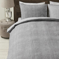 Rivièra Maison Coughton Court Anthracite dekbedovertrek grijs NL 1 persoons (140 x 200/220cm)