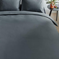 Beddinghouse Basic anthracite dekbedovertrek grijs NL 1 persoons (140 x 200/220cm)