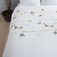 Marjolein Bastin Autumn Birds Natural dekbedovertrek wit NL 1 persoons (140 x 200/220cm)