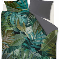 Foto van een Beddinghouse Botanico Dekbedovertrek - Tweepersoons - 200x200/220 - Groen ean nummer: 8719931060343