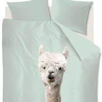 Foto van een Ambiante Alpaca Dekbedovertrek - Tweepersoons - 200x200/220 - Groen ean nummer: 8719931066659