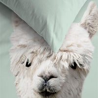 Foto van een Ambiante Alpaca Dekbedovertrek - Tweepersoons - 200x200/220 - Groen ean nummer: 8719931066659