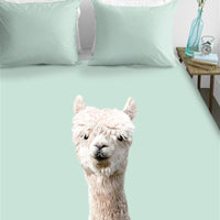 Foto van een Ambiante Alpaca Dekbedovertrek - Tweepersoons - 200x200/220 - Groen ean nummer: 8719931066659