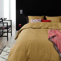 Beddinghouse Organic Basic Ochre dekbedovertrek ochre NL Lits-jumeaux (240 x 200/220 cm)