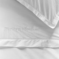 Rivièra Maison Retreat White dekbedovertrek wit NL 1 persoons (140 x 200/220cm)