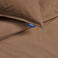 Foto van een Auping Bancroft Dekbedovertrek - Eenpersoons - 140x200/220 - Bruin ean nummer: 8719931186760