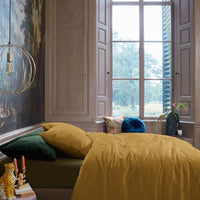 Foto van een At Home by Beddinghouse Easy Dekbedovertrek - Eenpersoons - 140x200/220 - Oker ean nummer: 8719931206468