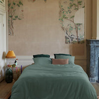 Foto van een At Home by Beddinghouse Easy Dekbedovertrek - Lits-Jumeaux - 240x200/220 - Groen ean nummer: 8719931206819