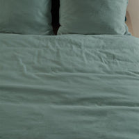 Foto van een At Home by Beddinghouse Easy Dekbedovertrek - Lits-Jumeaux - 240x200/220 - Groen ean nummer: 8719931206819