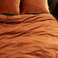 Foto van een At Home by Beddinghouse Tender Dekbedovertrek - Lits-Jumeaux - 240x200/220 - Steenrood ean nummer: 8719931255398