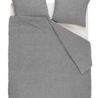 vtwonen Flanel Grey dekbedovertrek grijs NL Lits-jumeaux (260 x 200/220 cm)
