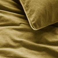vtwonen Flanel Ochre dekbedovertrek ochre NL 1 persoons (140 x 200/220cm)