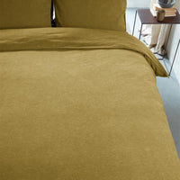 vtwonen Flanel Ochre dekbedovertrek ochre NL 1 persoons (140 x 200/220cm)