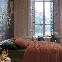 Foto van een At Home by Beddinghouse Easy Dekbedovertrek - Eenpersoons - 140x200/220 - Bruin ean nummer: 8719931395063
