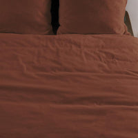 Foto van een At Home by Beddinghouse Easy Dekbedovertrek - Eenpersoons - 140x200/220 - Bruin ean nummer: 8719931395063