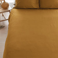 Beddinghouse Organic Basic Ochre dekbedovertrek ochre NL 1 persoons (140 x 200/220cm)