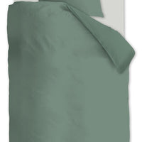 Foto van een Beddinghouse Organic Basic Dekbedovertrek - Eenpersoons - 140x200/220 - Groen ean nummer: 8719931399801