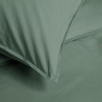 Foto van een Beddinghouse Organic Basic Dekbedovertrek - Eenpersoons - 140x200/220 - Groen ean nummer: 8719931399801