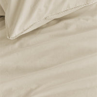 Foto van een Beddinghouse Organic Basic Dekbedovertrek - Eenpersoons - 140x200/220 - Zand ean nummer: 8719931400002