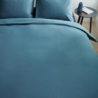 Beddinghouse Organic Basic Blue Grey dekbedovertrek blauw NL 1 persoons (140 x 200/220cm)