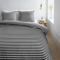 Foto van een Ambiante Orsin Dekbedovertrek - Lits-Jumeaux - 260x200/220 - Zwart Wit ean nummer: 8719931424565