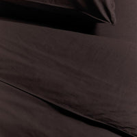 Foto van een Ambiante Cotton Uni Dekbedovertrek - Eenpersoons - 140x200/220 - Bruin ean nummer: 8719931433482