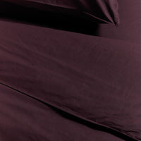 Foto van een Ambiante Cotton Uni Dekbedovertrek - Lits-Jumeaux - 260x200/220 - Donker Rood ean nummer: 8719931434113