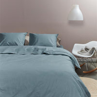 Ambiante Cotton Uni Blue dekbedovertrek blauw NL 2 persoons (200 x 200/220 cm)