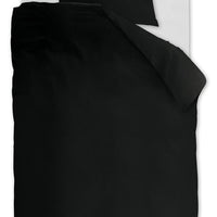Foto van een Ambiante Cotton Uni Dekbedovertrek - Eenpersoons - 140x200/220 - Zwart ean nummer: 8719931434786