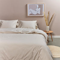 Ambiante Cotton Uni Sand dekbedovertrek beige NL Lits-jumeaux (260 x 200/220 cm)