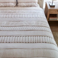 Rivièra Maison Coziness Off-White dekbedovertrek bruin NL 1 persoons (140 x 200/220cm)