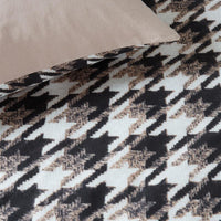 Rivièra Maison Pied de Poule Sand dekbedovertrek beige NL Lits-jumeaux (240 x 200/220 cm)