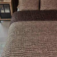Rivièra Maison Croco Green dekbedovertrek groen NL 1 persoons (140 x 200/220cm)