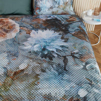 Kardol Erode Blue Green dekbedovertrek blauw NL Lits-jumeaux (240 x 200/220 cm)
