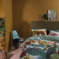 Foto van een Beddinghouse Begonia Dekbedovertrek - Tweepersoons - 200x200/220 - Groen ean nummer: 8719931484392