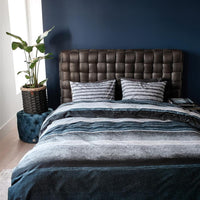 Rivièra Maison Mohair Blue dekbedovertrek blauw NL 2 persoons (200 x 200/220 cm)