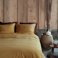 Foto van een vtwonen Natural Stone Fraying Dekbedovertrek - Eenpersoons - 140x200/220 - Geel ean nummer: 8719931485528