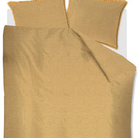 vtwonen Natural Stone Fraying Yellow dekbedovertrek geel