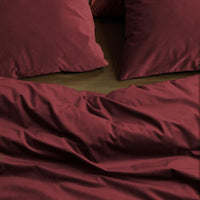 Foto van een At Home by Beddinghouse Tender Dekbedovertrek - Eenpersoons - 140x200/220 - Donker Rood ean nummer: 8719931486471