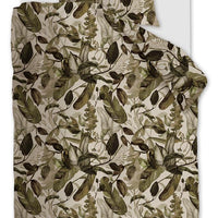 Foto van een At Home by Beddinghouse All Leaves Dekbedovertrek - Eenpersoons - 140x200/220 - Groen ean nummer: 8719931486662