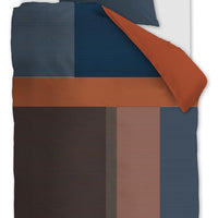 Foto van een Auping Lunes Dekbedovertrek - zonder kussensloop - Eenpersoons - 140x200/220 - Blauw ean nummer: 8719931491628