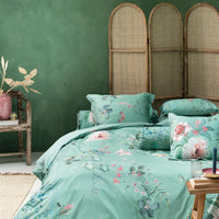 Pip Studio Tokyo Bouquet Green dekbedovertrek groen NL 2 persoons (200 x 200/220 cm)