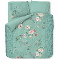 Pip Studio Tokyo Bouquet Green dekbedovertrek groen NL 2 persoons (200 x 200/220 cm)