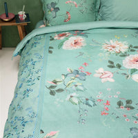 Pip Studio Tokyo Bouquet Green dekbedovertrek groen NL 2 persoons (200 x 200/220 cm)