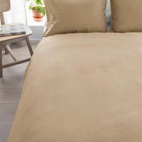 Beddinghouse Organic basic gold dekbedovertrek goud NL 1 persoons (140 x 200/220cm)