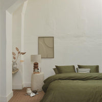 Foto van een vtwonen Blurred Lines Dekbedovertrek - Lits-Jumeaux - 240x200/220 - Groen ean nummer: 8719931576653