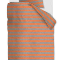 Foto van een vtwonen Bold Stripe Dekbedovertrek - Eenpersoons - 140x200/220 - Perzik ean nummer: 8719931577872